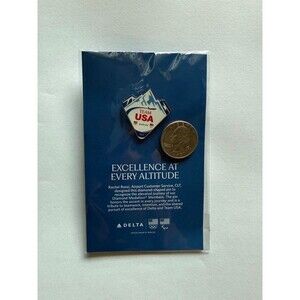Delta Air Lines Team USA 2026 Milano Cortina Olympic Pin Employee Design